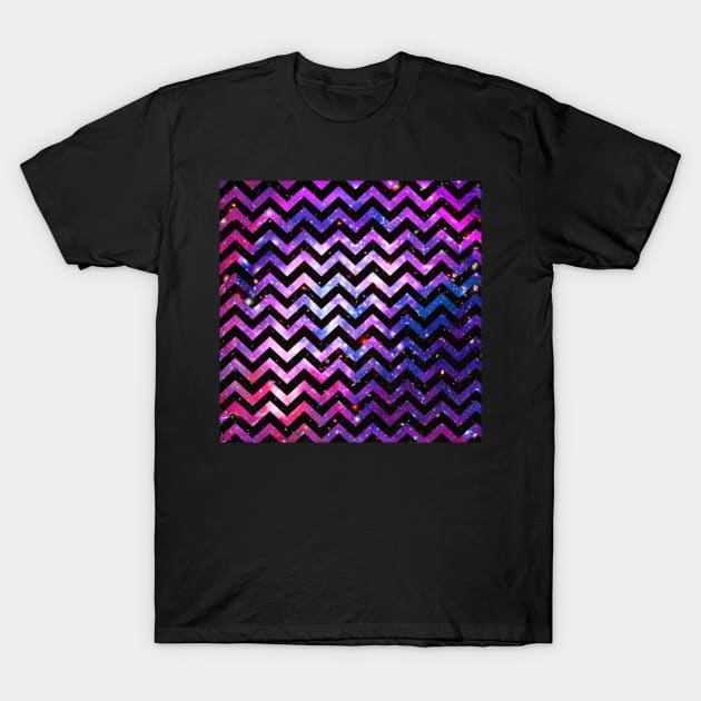 galaxy and black line pattern T-Shirt by PREMIUMSHOP